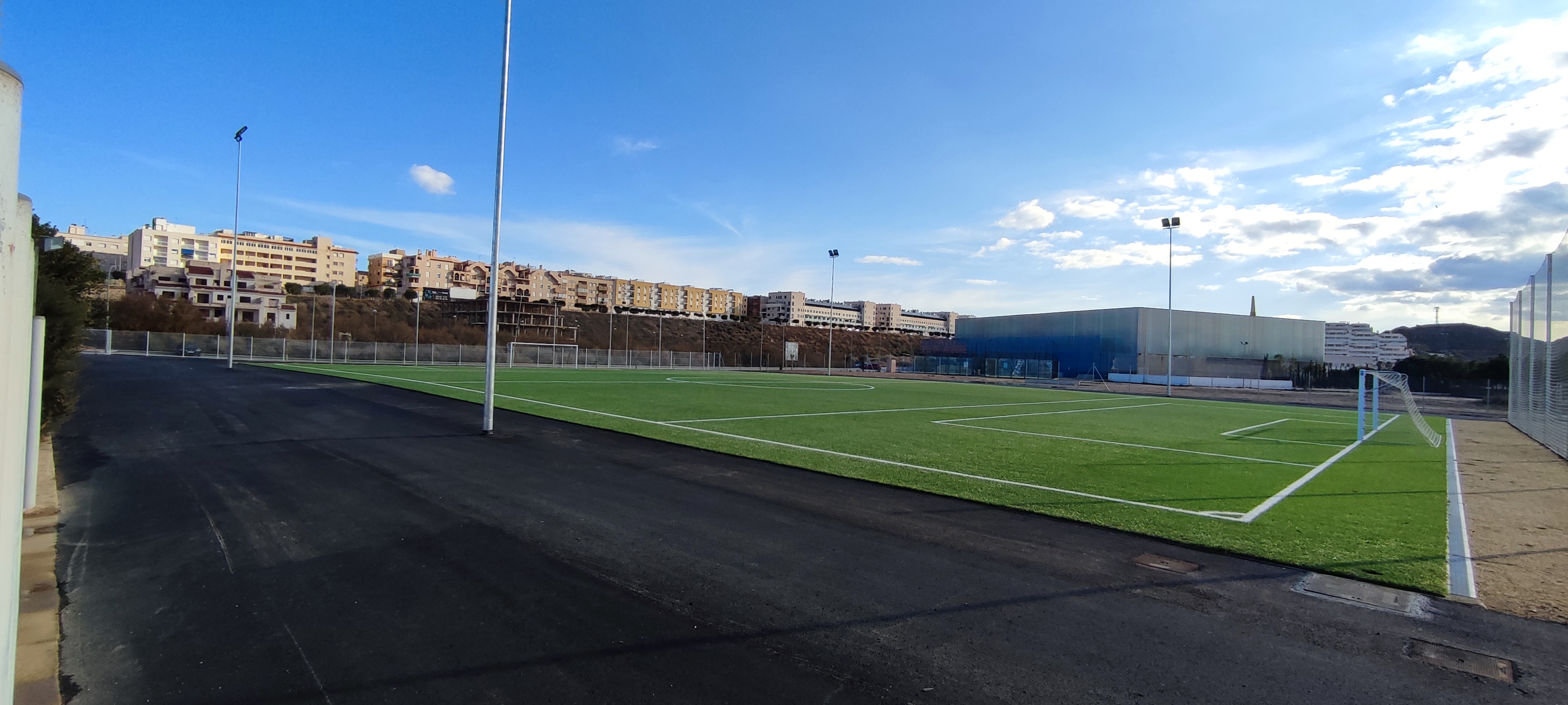 Concluyen las obras del nuevo campo de fútbol 7 en Garrucha